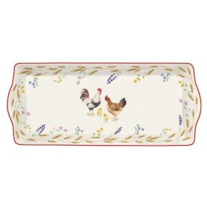 Serving tray, porcelain, 35 x 15 cm, "Country Life" - Nuova R2S